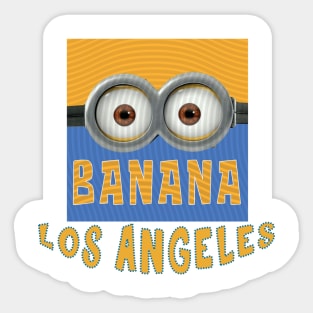 DESPICABLE MINION AMERICA LOS ANGELES Sticker